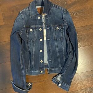 AG Adriana Jean jacket denim blue women’s extra small Xs stretch new